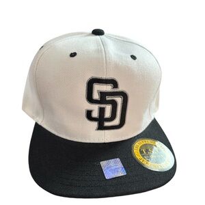 San Diego hat San Diego padres Black and White Cap Padres hat embroidered